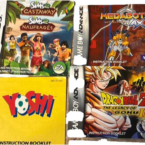 Gameboy player manuals only Assorted Games Lot Of 9 - Picture 2 of 5